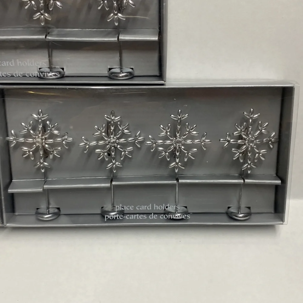 Pier 1 Christmas Holiday Place Card Holders 3 Boxes of 4 each‎ No Cards